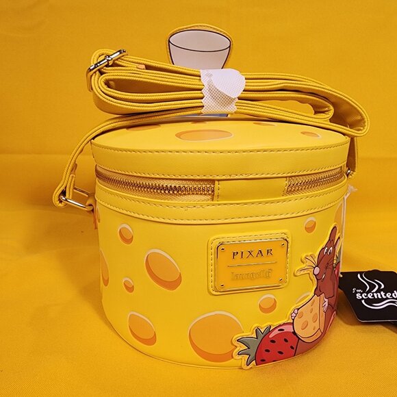 Loungefly Disney Pixar Ratatouille Remy Cheese Strawberry Scented Crossbody Bag - Picture 9 of 14